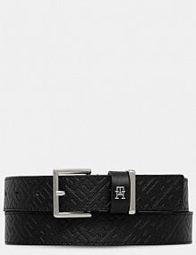 Pasek Tommy Hilfiger  czarny damski AW0AW18110