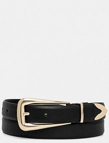 Pasek Tommy Hilfiger  czarny damski AW0AW18112