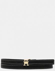 Pasek Tommy Hilfiger  czarny damski AW0AW18275