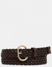 Pasek Tommy Hilfiger  brązowy damski AW0AW18111