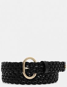 Pasek Tommy Hilfiger  czarny damski AW0AW18111