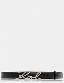 Pasek Karl Lagerfeld  czarny damski B1W33101