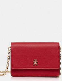 Portfel Tommy Hilfiger  czerwony damski AW0AW18248