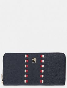 Portfel Tommy Hilfiger  granatowy damski AW0AW18133