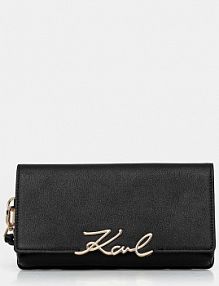 Portfel Karl Lagerfeld  czarny damski B1W32033