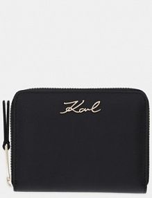 Portfel Karl Lagerfeld  czarny damski B1W32036