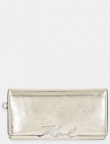 Portfel Karl Lagerfeld  złoty damski B1W32077