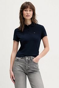 Koszulka polo Tommy Jeans  granatowa damska DW0DW21931