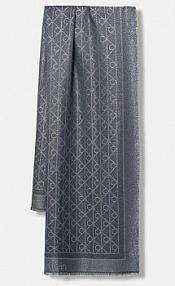 Szalik Calvin Klein  niebieski damski LV04F8062G