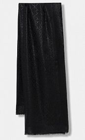 Szalik Calvin Klein  czarny damski LV04F8062G