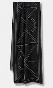 Szalik Calvin Klein  czarny damski LV04F8074G