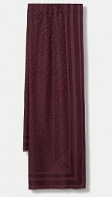 Szalik Tommy Hilfiger  bordowy damski AW0AW18273