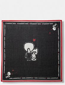 Chusta Karl Lagerfeld  czarna B1W33106