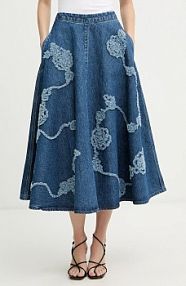 Spódnica jeansowa Rotate  niebieska 1151751602