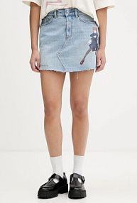 Spódnica jeansowa HUGO Blue  niebieska 50557549