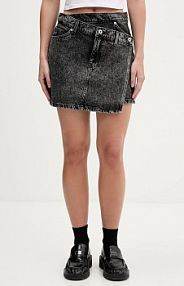 Spódnica jeansowa HUGO Blue  czarna 50559270