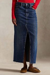 Spódnica jeansowa Polo Ralph Lauren  granatowa 211A95501