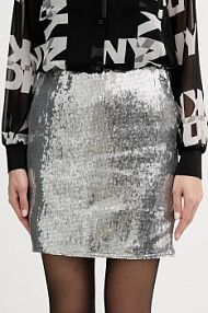 Spódnica DKNY  srebrna DJ6K9602
