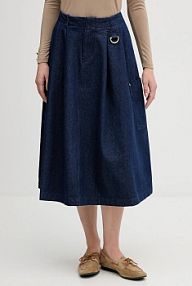 Spódnica jeansowa Barbour  granatowa LSK0142