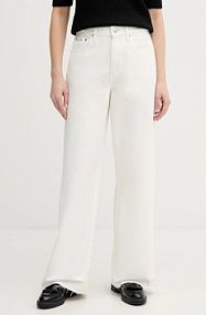 Jeansy Calvin Klein Jeans  białe damskie LV047F733G