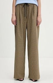 Spodnie eleganckie Gestuz  zielone damskie 10910892