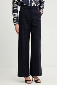 Spodnie eleganckie Weekend Max Mara  granatowe damskie 2615131041600