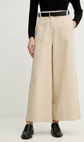 Spodnie eleganckie Weekend Max Mara  beżowe damskie 2615131121600