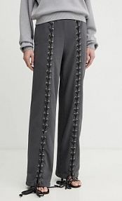 Spodnie dresowe Rotate  szare damskie 1143891205