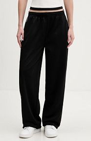 Spodnie dresowe Tommy Jeans  czarne damskie DW0DW22633