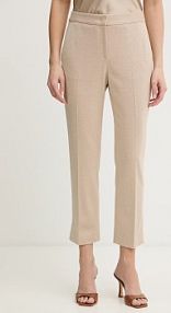 Spodnie eleganckie Boss  beżowe damskie 50555740
