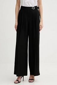 Spodnie eleganckie Karl Lagerfeld  czarne damskie B1W10012