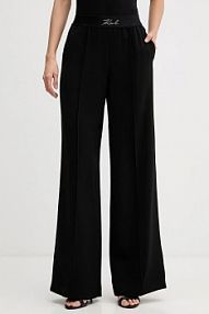 Spodnie eleganckie Karl Lagerfeld  czarne damskie B1W10014