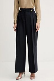 Spodnie eleganckie Barbour  granatowe damskie LTR0412