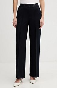 Spodnie eleganckie Oui  granatowe damskie 91737