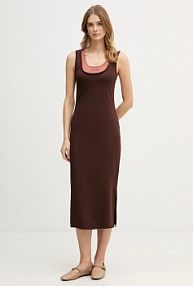 Sukienka Calvin Klein Jeans  brązowa LV047E220G