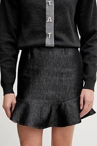 Spódnica jeansowa Rotate  czarna 114960100