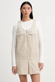 Sukienka Tommy Jeans  beżowa DW0DW21949