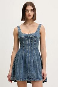 Sukienka jeansowa Tommy Jeans  niebieska DW0DW22001