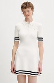 Sukienka Tommy Jeans  beżowa DW0DW22106