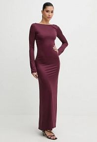 Sukienka HUGO  fioletowa 50550740