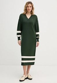 Sukienka Tommy Hilfiger  zielona WW0WW47664