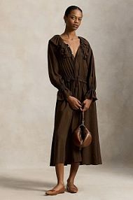 Sukienka Polo Ralph Lauren  brązowa 211A96366