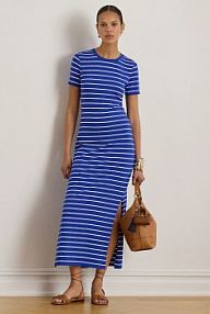 Sukienka Lauren Ralph Lauren  niebieska 200P03768