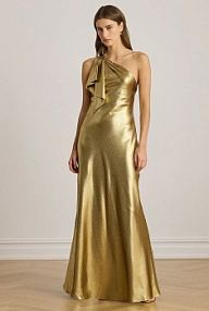 Sukienka Lauren Ralph Lauren  złota 253918412