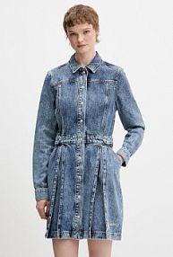 Sukienka jeansowa Karl Lagerfeld Jeans  niebieska B1W13036