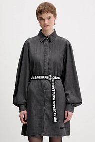 Sukienka jeansowa Karl Lagerfeld Jeans  szara B1W13038