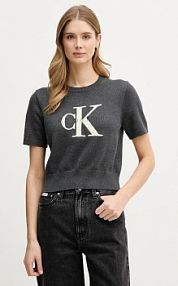 T-shirt Calvin Klein Jeans  szary damski LV044E306G