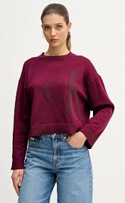 Sweter Calvin Klein Jeans  różowy damski LV047E304G