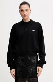 Sweter Rotate  czarny damski 115137100