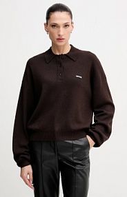 Sweter Rotate  brązowy damski 1151371667